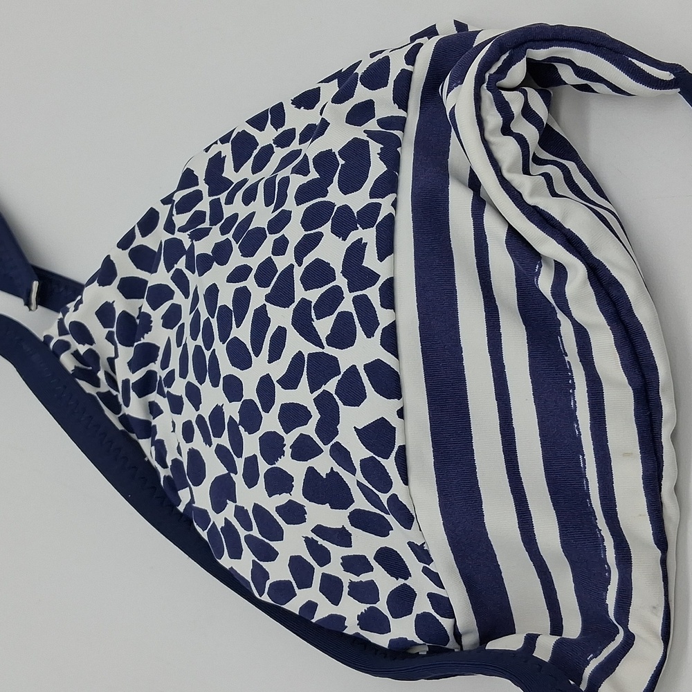 La Blanca Apulia Reversible Triangle Bikini Top Indigo Blue 10 - Picture 3 of 9